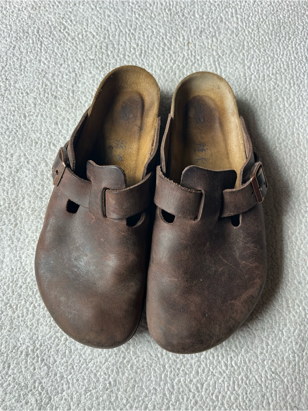 Birkenstock Boston Soft Footbed Clogs Habana Oiled Leather Mens 42 9